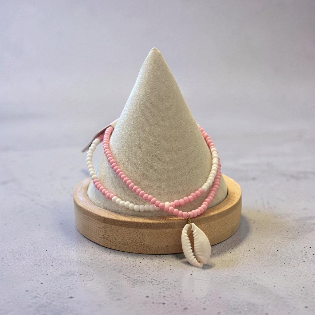 Oshena Pink & White Beachware Bracelet